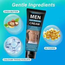Gentle & Non-Irritating Men's Body Hair Removal Cream, Quickly And Effectively Removes Chest, Back, Arm, Leg And Eyebrow Hair, Smooth And Painless Body Depilatory Cream - Cream - View 3