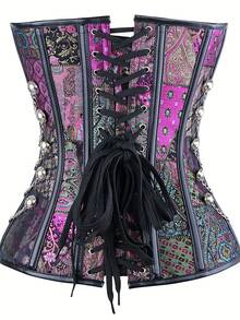Local Shipping European And American Gothic Purple Court Corset - Màu tím - Xem 3