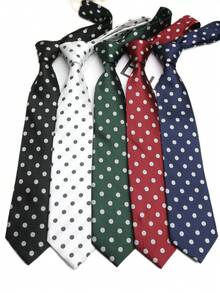 1 chiếc cà vạt chấm bi thủ công unisex, phù hợp cho công sở, thường ngày, dạo phố, dự tiệc, làm quà tặng. - Nhiều màu - Xem 12