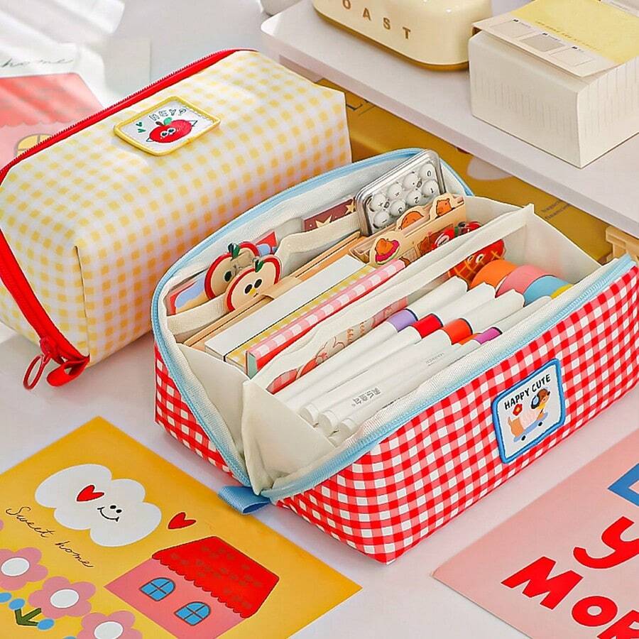 1 hộp bút dễ thương hình hoạt hình, hộp bút dung tích lớn, hộp bút học sinh Nhật Bản và Hàn Quốc, hộp bút cho bé trai và bé gái, hộp bút đa năng, hộp bút đơn giản, hộp bút, hộp đựng đồ trang điểm, hộp bút, hộp đựng đồ vệ sinh cá nhân, hộp bút, hộp bút, hộp bút đơn giản - Mảnh duy nhất - Xem 1
