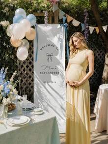 1 individuelle Willkommens-Banner - personalisierter Name, Datum und Text - mit Schmetterlings-Motiv - einfache Aufhängevorrichtung - strapazierfähiges Polyestermaterial - geeignet für Rasenflächen, Gärten, Wohnzimmer und Partys - schlicht & elegant - perfekt für Geburtstage, Hochzeiten, Renteneintritt und Jahrestage - Stoff-Banner Partydekoration - kein Stromanschluss erforderlich - Verschiedenfarbig - Übersicht 3
