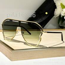 Pedido de Exportación: Gafas de Sol Retro de Marco para Hombres y Mujeres, Gafas de Sol Cuadradas con Protección, Recomendación de Moda. - Verde degradado (con recuadro) - Ver 7