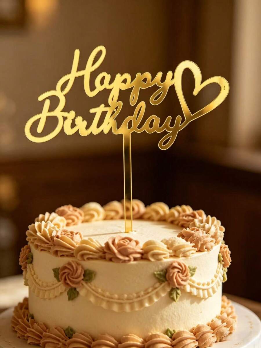 3件組新款壓克力生日蛋糕裝飾插牌,適合點綴派對蛋糕與甜點桌,生日蛋糕裝飾派對創意標語蛋糕頂飾,烘焙裝飾居家廚房必備用品 - 風格A - 查看 1