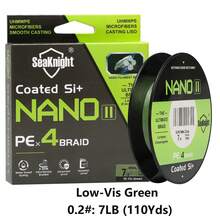 SeaKnight Nano II 4-Strand PE Braided Fishing Line | Ultra-Thin High-Performance Line | Smooth Casting, Superior Strength, Freshwater & Saltwater Ready - Dark Green - View 16