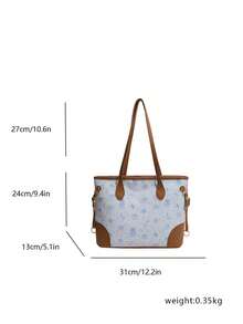Large Capacity Handbag For Women, New Arrival Minimalist Commuting Shoulder Tote Bag - Multicolor - View 2