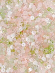 1 pieza 10g Cuentas de arroz de colores mixtos, cuentas sueltas, material de manualidades hecho a mano, accesorios para pulseras, collares, accesorios de cuentas - 10 g de cuentas sueltas - Ver 4