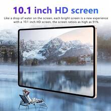 Qetupa 10.1-Inch Z50 Android 14 Tablet PC, 3GB RAM + 64GB ROM, MTK 6755 Octa-Core 1.6GHz Processor, HD (1280x800) IPS Touchscreen, Bluetooth 5.2 & 802.11ac WiFi 5, GPS, 2MP Front Camera & 5MP Rear Camera, 6000mAh Large Battery, (No SIM Card Support). Lightweight And Durable Design With Reinforced Glass, Perfect For Entertainment Anytime. Christmas Gift For Kids/Adults (Adapter Not Included) - Grey - View 3
