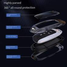 Thích hợp cho ốp lưng chìa khóa Aion S, Y Plus, V, LX, GAC, Aion Car Mysterious 580, điều khiển từ xa chuyên dụng, vỏ kim loại có khóa cài. - A - Xem 3