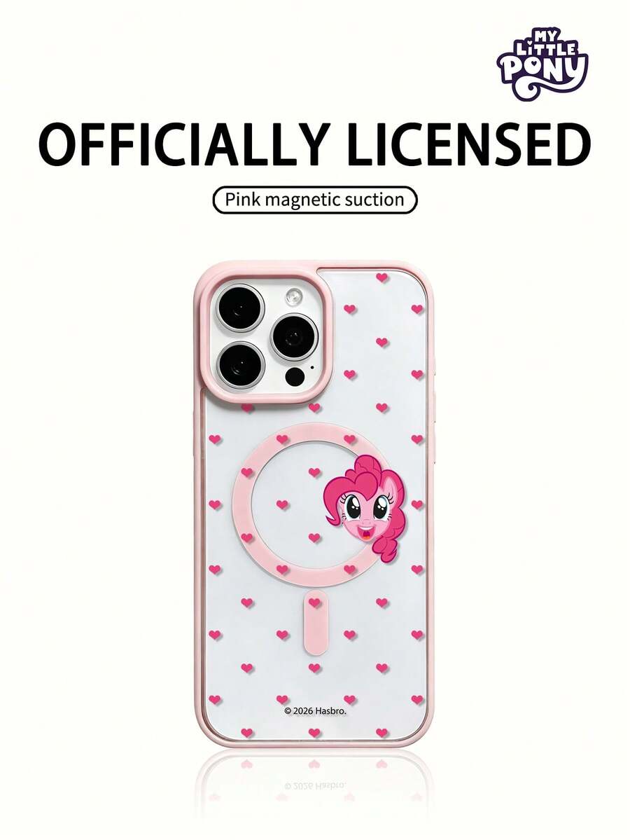 MY LITTLE PONY Ốp lưng điện thoại sạc không dây từ tính chính hãng, tương thích với GALAXY S23, GALAXY S24, GALAXY S25, Apple iPhone 17, 17 Air, 17 Pro, 17 Pro Max, 11, 12, 13, 14, 15, 16 Pro, 16 Pro Max, 14 Plus, 15 Plus, 16 Plus, 15 Pro Max, 16 Pro, 16 Pro Max, XR, XS Max, X - Hồng - Xem 1