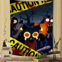 Night In The Woods Classic Anime Printed Large Wall Tapestry Hanging Tarot Hippie Wall Rugs Dorm Cheap Hippie Wall Hanging - 圖2 - 查看 11