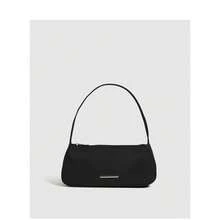 Borsa sotto braccio da donna in nylon/tessuto Oxford, borsa baguette alla moda, borsa versatile per uso quotidiano, borsa a spalla casual ed elegante - nero - Visualizzare 4