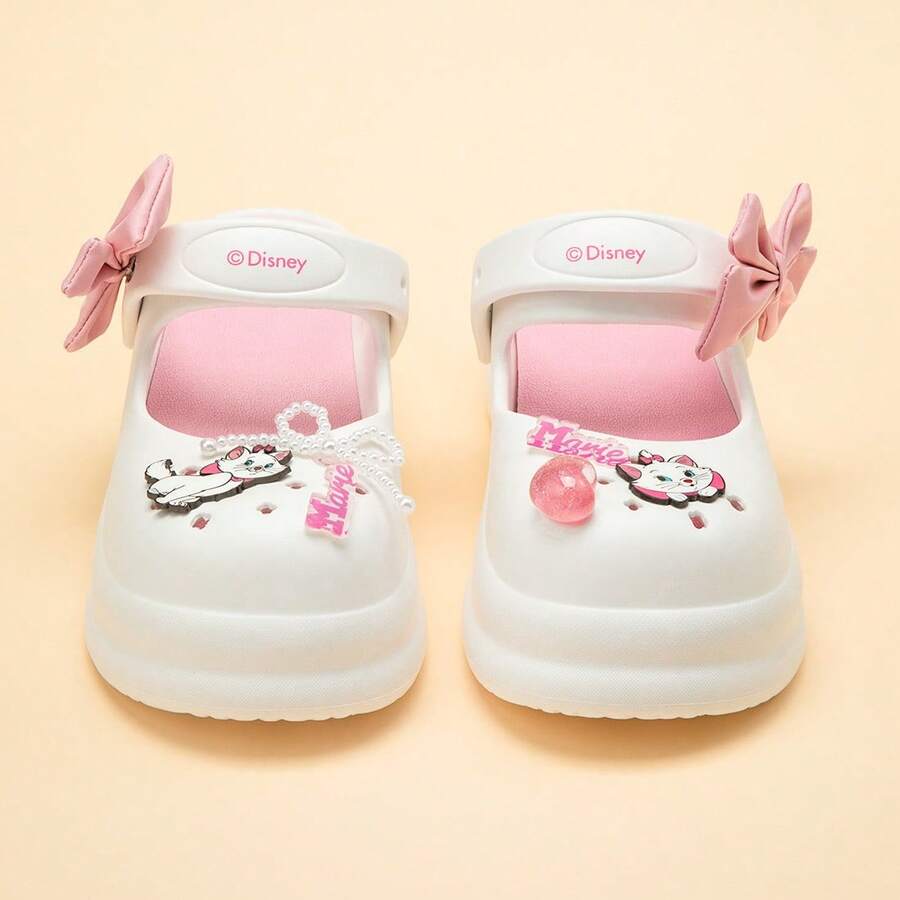 Miniso Dép bít mũi Mary Jane họa tiết mèo Marie của Disney, hình ảnh mèo Marie sống động, đế trong êm ái, đế ngoài chống trượt bền chắc, đa năng cho mùa hè, kỳ nghỉ và sử dụng hàng ngày, món quà lý tưởng cho phụ nữ và người hâm mộ mèo Marie (1 chiếc) - Nhiều màu - Xem 1