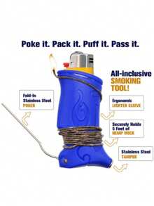1 Vỏ bảo vệ đa năng cho bật lửa Bic kèm kim để sửa chữa bật lửa, hộp đựng bật lửa bằng nhựa nhiều màu, phụ kiện hút thuốc. - 1 chiếc, màu ngẫu nhiên - Xem 2