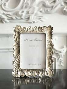 Silver Floral Photo Frame - Vintage Embossed Picture Stand Suitable For Wedding, Anniversary And Birthday Gifts - Multiple Styles - View 2