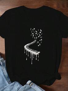 Women T-Shirts - Black - View 2