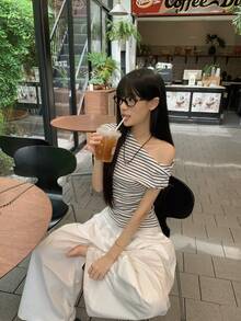 Women Tops - Black and White - View 8