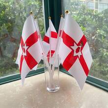 A Set Of United Kingdom, Great Britain And Northern Ireland Handheld Flags, A Set United Kingdom/England/Scotland/Wales/Northern Ireland Handheld Flags, Made Of Polyester, Perfect For Party And Festival Celebrations - A - View 11