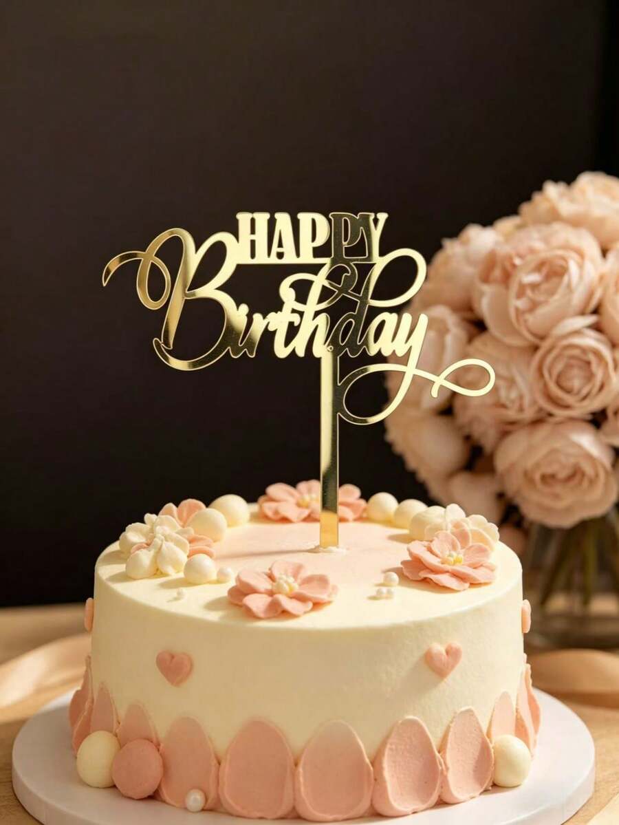 3件組新款壓克力生日蛋糕裝飾插牌,適合點綴派對蛋糕與甜點桌,生日蛋糕裝飾派對創意標語蛋糕頂飾,烘焙裝飾居家廚房必備用品 - styleC - 查看 1