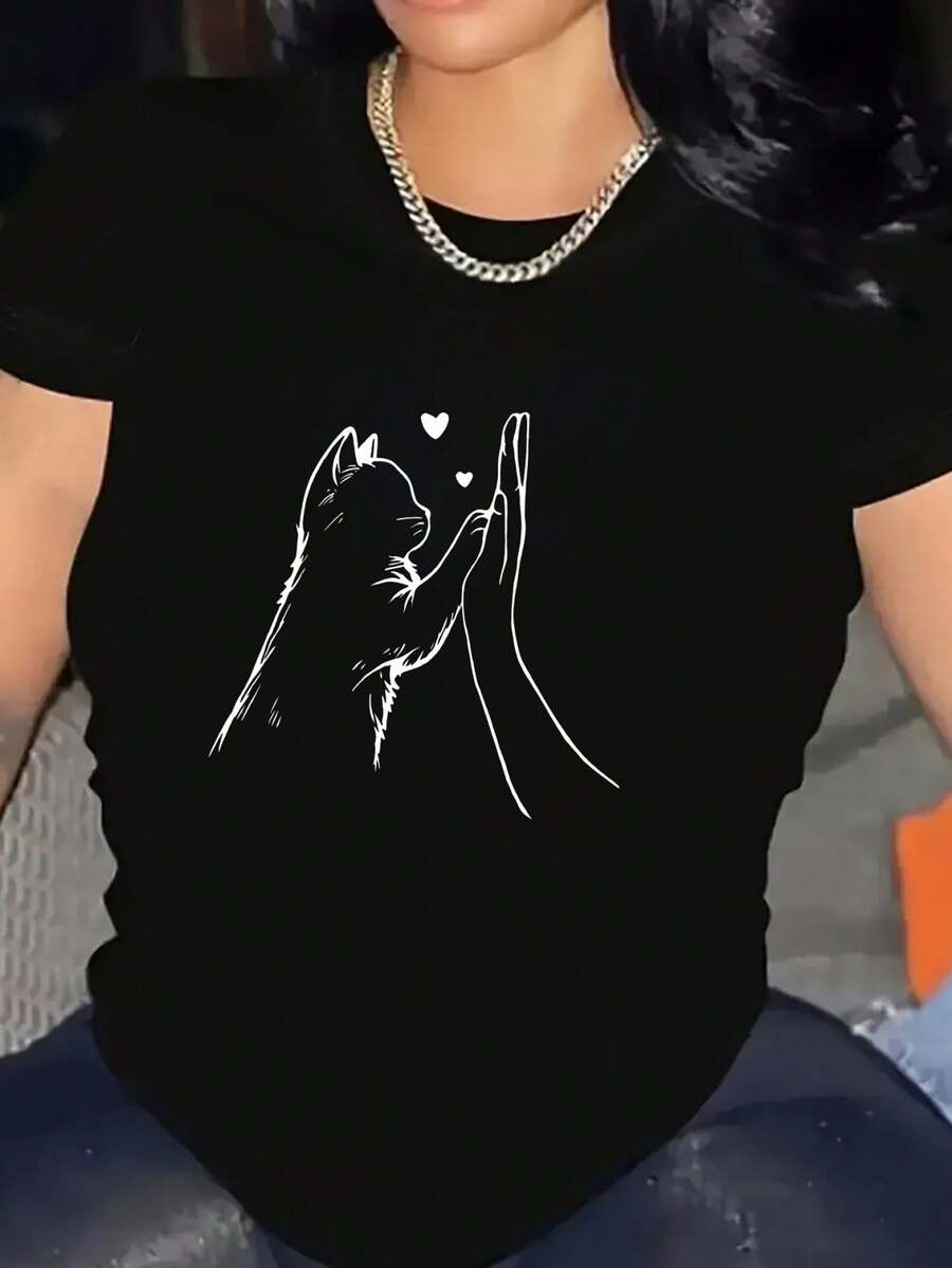 Women T-Shirts - Black - View 1