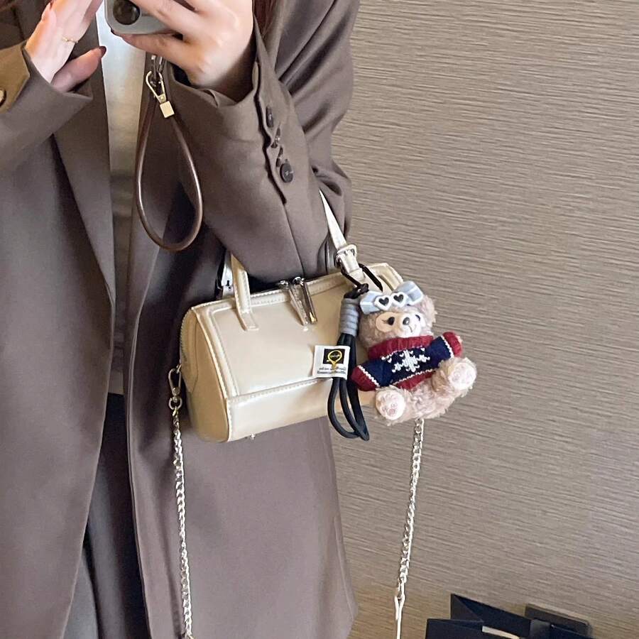 Bolso de Cuero Genuino para Mujer, Primavera 2026, Superventas, Lujo Ligero, Alta Gama, Gran Capacidad, Bolso de Hombro y Bandolera, Nuevo Modelo de Nicho, Kamel Reina, Bolso Tote Mexicano de Cuero Genuino para Mujer, Grande y Duradero - Marrón caramelo - Ver 1
