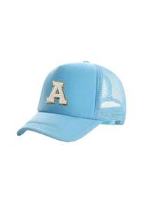 1PC Children 26 Letter Mesh Adjustable Baseball Cap Fashion Cap Girls Boys Sun Hats Tennis Hat Sports Boys Running Golf Visor Cap Elastic Hollow Top - Blue - View 5