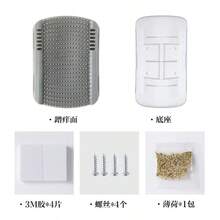 1 tấm cào móng cho mèo màu xám, trụ cào móng cho mèo, lồng mèo bằng silicon, kiểu treo, chống mài mòn, chống trầy xước, không rụng lông, chống ma sát và chống ngứa, chất liệu silicon. - Xám - Xem 8