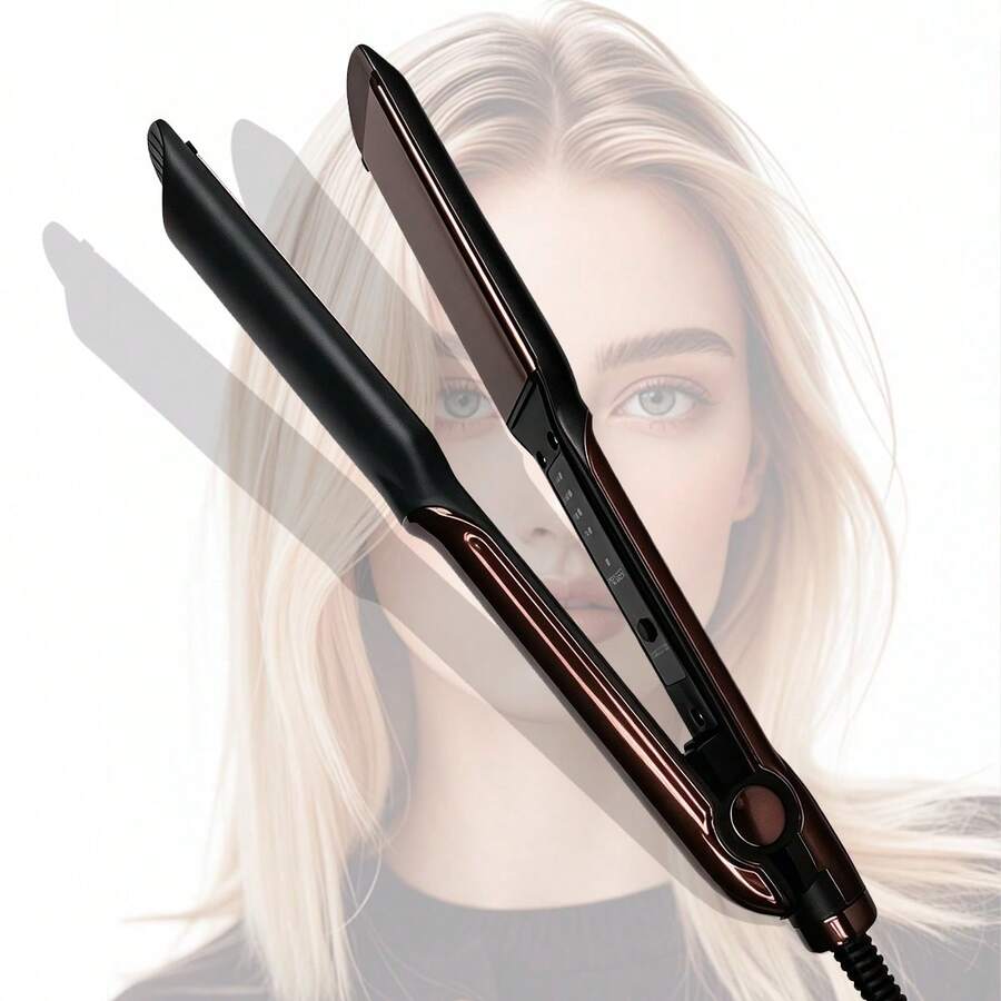 Professional Ceramic Plate Hair Straightener With Plug And Heating Function, Rapid Temperature Adjustment, Suitable For Home And Salon Use, Hair Care Gift - Multicolor - View 1