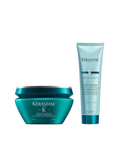 Kérastase [Bundle] Resistance Therapiste Masque Hair Mask 200 Ml + Ciment Thermique Heat Protector 150 Ml