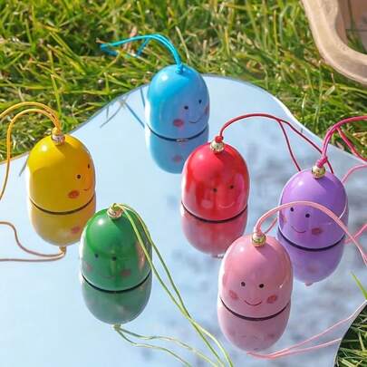 6件套风铃配件 - 铃铛、风铃片、金属DIY材料，适用于圣诞装饰，适合户外庭院悬挂装饰