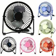 4-Inch Silent USB Mini Fan, 360-Degree Rotating Desk Fan, Summer Cooling, Portable, Notebook - 隨機顏色 - 查看 7