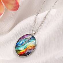 1个便携式大理石纹折叠钱包挂钩/衣架，女士背包挂钩/衣架，学生礼物 - 彩色 - 查看 9