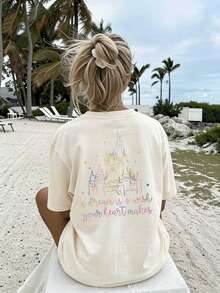 Minimalist. 100% Cotton. 1pac2026 New Women's Summer T-Shirt With Round Neck - Ideal T-Shirt For Fashion Lovers. Spring Summer Top - 白色 - 查看 4