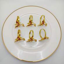 New Colorful Drip-Oil Western Dragon Napkin Rings, For Restaurants - MultiWarna - View 11
