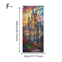 1 pieza Lirio, Rosa y Libélula Película de Vidrio Colorida, Adhesivo Decorativo de Ventana con Protección de Privacidad de Adherencia Estática, Adecuado para Baño, Sala de Estar, Dormitorio, Oficina - película esmerilada - Ver 13