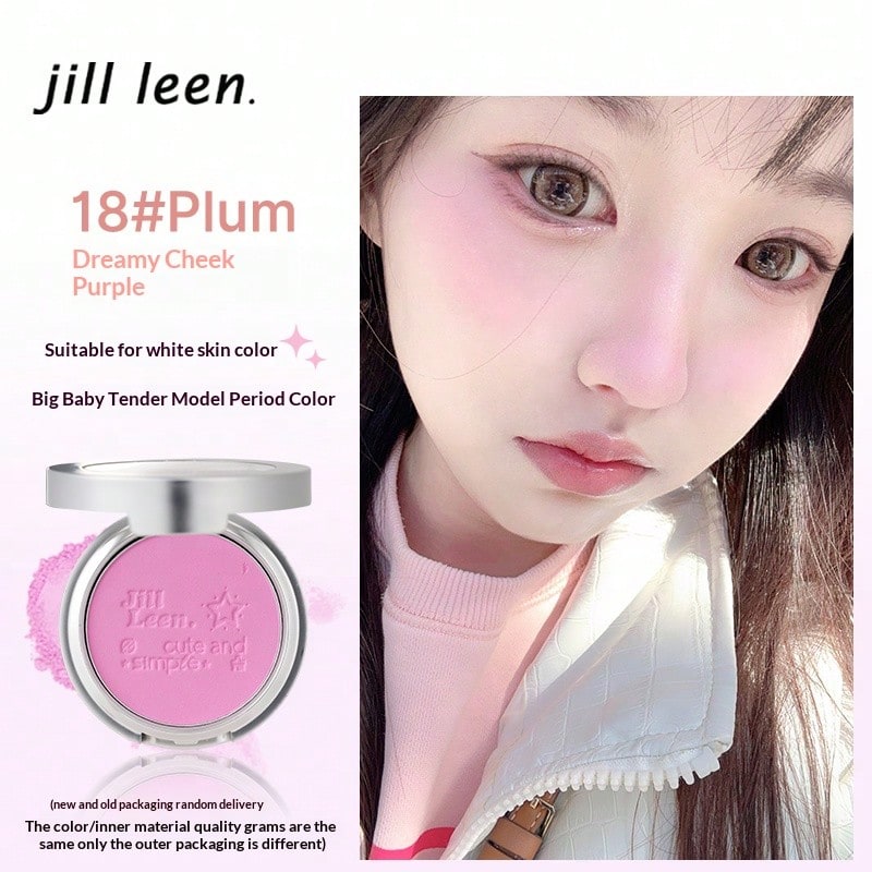 Jill Leen Soft Matte Blush Palette, Highlighter & Contour Makeup - Dreamy Purple #18 - View 1