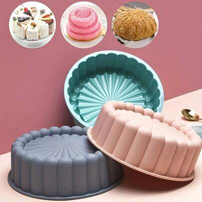 1pc Multifunctional Non-Stick Silicone Cake Mold For Making Delicious Cakes. Perfect For Weddings, Birthdays, And Other Occasions!