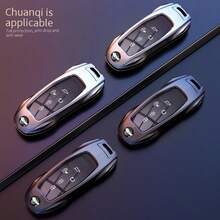 Thích hợp cho ốp lưng chìa khóa Aion S, Y Plus, V, LX, GAC, Aion Car Mysterious 580, điều khiển từ xa chuyên dụng, vỏ kim loại có khóa cài. - A - Xem 6