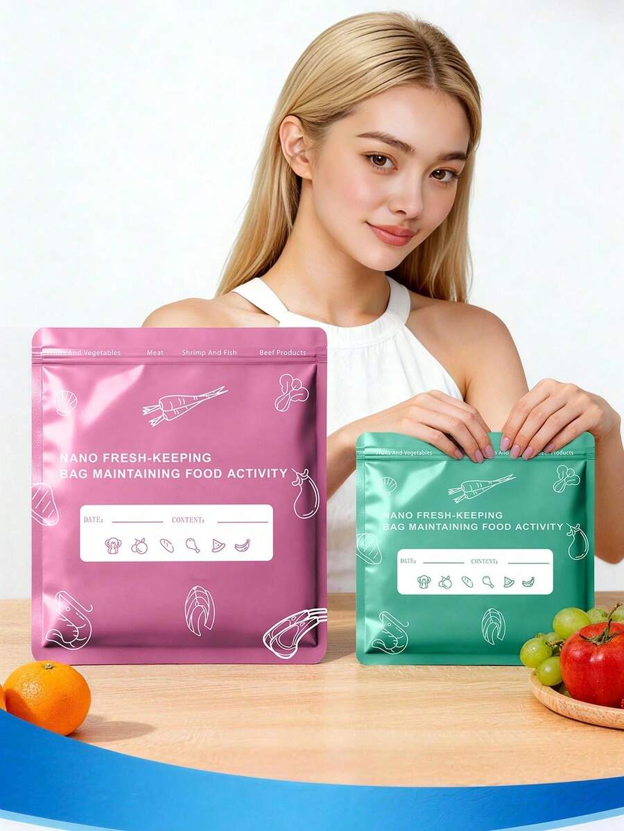 这款 30 个装可重复使用的铝箔食品保鲜袋专为冷冻新鲜易腐食品而设计,具有抗菌内衬和可重复密封的拉链,是分装和保存食物的必备厨房储物解决方案。 - 查看 1