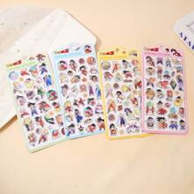1pc Cartoon Anime Character Stickers, Themed Solid Stickers, Anime Fan's Delight, Cartoon Anime Peripheral Gift, Children's 3D/DIY Stickers, Holiday Party Birthday Graduation Christmas Thanksgiving Gift, Folder Craft Prize, Educational Planner Seal, Candy Drip Stickers, Guka, Smartphone Case Stickers - Multicolor - View 1