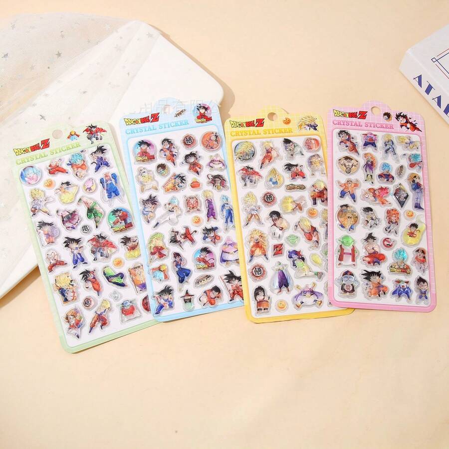 1pc Cartoon Anime Character Stickers, Themed Solid Stickers, Anime Fan's Delight, Cartoon Anime Peripheral Gift, Children's 3D/DIY Stickers, Holiday Party Birthday Graduation Christmas Thanksgiving Gift, Folder Craft Prize, Educational Planner Seal, Candy Drip Stickers, Guka, Smartphone Case Stickers - Multicolor - View 1