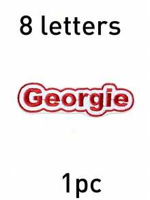Custom Embroidered Name Patch, Personalized Clothing Labels, Cute Bubble Letter Style Name Tags For Backpacks Jackets Travel Organizer Gifts, Customized Text Badge For Daily Use Holiday Gift Idea, Customizable Name Label Stickers For Family Friends - Style a - View 10