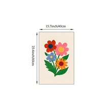 1幅野生动物主题墙画，包含鳄鱼、狮子、大象、长颈鹿、斑马、豹子图案，帆布材质，可爱卡通动物海报，适合婴儿房、男孩卧室、游戏室、儿童房装饰，不含画框。 - 彩色 - 查看 19