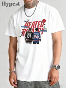 100% Cotton Loose-Fit T-Shirts With LGBTQ Rivalry Theme. Basketball Jerseys With A Rivalry Print For Players. Sets Of Vera - 白色 - 查看 3