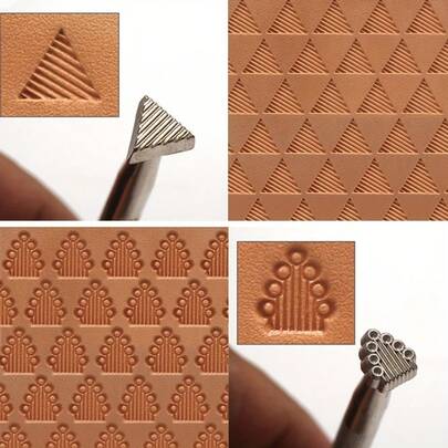 1 cái dụng cụ dập da, dụng cụ dập da, 7 loại có sẵn, dụng cụ làm đồ thủ công bằng da DIY, nhiều kiểu dập nổi khác nhau với tay cầm dập cho đồ thủ công bằng da, dụng cụ làm đồ thủ công bằng da, Loại 8/Loại 9/Loại 10/Loại 11/Loại 12/Loại