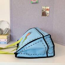 1pc New Carrot Shaped Tote Bag, Large Capacity Sports Badminton Tennis Racket Bag, Cute Shoulder Handbag - Multicolor - View 9