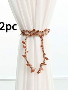 1pc/2pcs/4pcs Artificial Vine Curtain Tie Backs, Multiple Colors Available - Multicolor - View 13