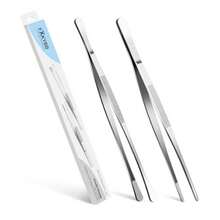 2 Pcs 12-Inc Stains Steel  N Cong Tongs  Tweezers  Cong Camping Cong - Silver - View 1