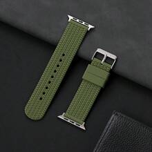 Pulseira de silicone com textura de pneu, unissex, compatível com Apple Watch Series 1-11 Ultra SE e de 38, 40, 41, 42, 44, 45, 46 e 49 mm. Estilo esportivo. - Sem molde - Ver 7