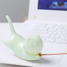 可爱小鸟陶瓷香薰架，创意卡通鸟造型香氛扩散器，INS风桌面装饰，适用于办公室和家居，多种颜色可选 - 查看 8