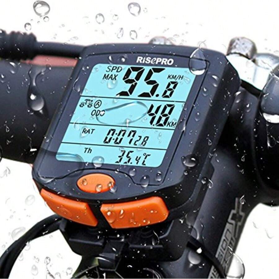 Bike Cpr ® Wirele Bicycle Peedeter Bike Odeter Cycling Multi Funcn Of 4 Line Diplay With Backlight YT-813 - Black - View 1